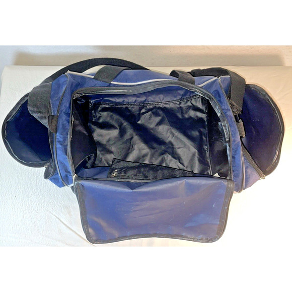 Aeropostale NYC Navy Blue Duffle Gym Bag Luggage Tote Carry On Travel 18x10x10 - Picture 6 of 9